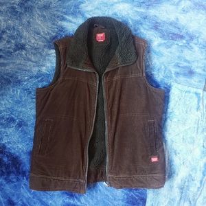 Private Member Y2K vest sherpa